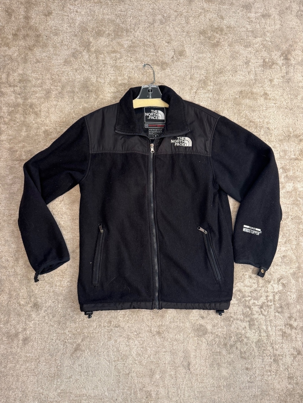Vintage North Face Summit Series Gore Windstopper Fleece Jacket Black S
